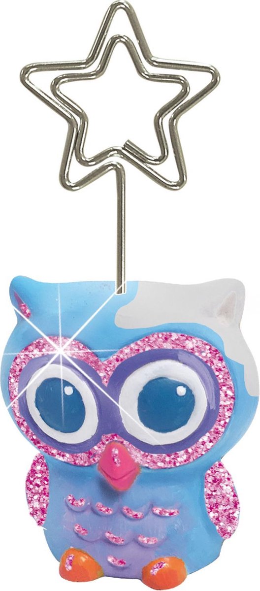 Ses gips gieten en schilderen memohouders 14-delig