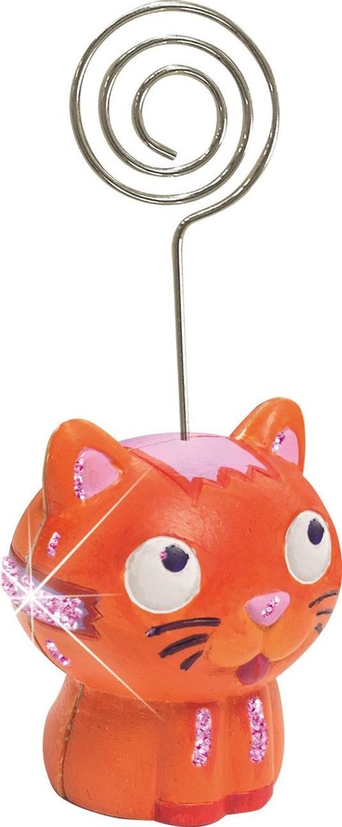 Ses gips gieten en schilderen memohouders 14-delig