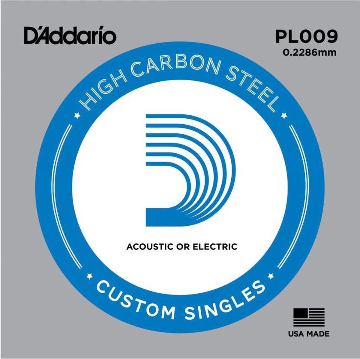 D'Addario PL009 losse snaar voor elektr. en akoestische gitaar