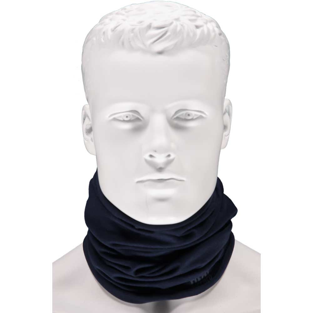 Heat Keeper Navy blauwe thermo fleece sjaal/shawl voor volwassenen - Multifunctionele morf sjaal - Warme gezichtsbedekker/windvanger - Nekwarmers