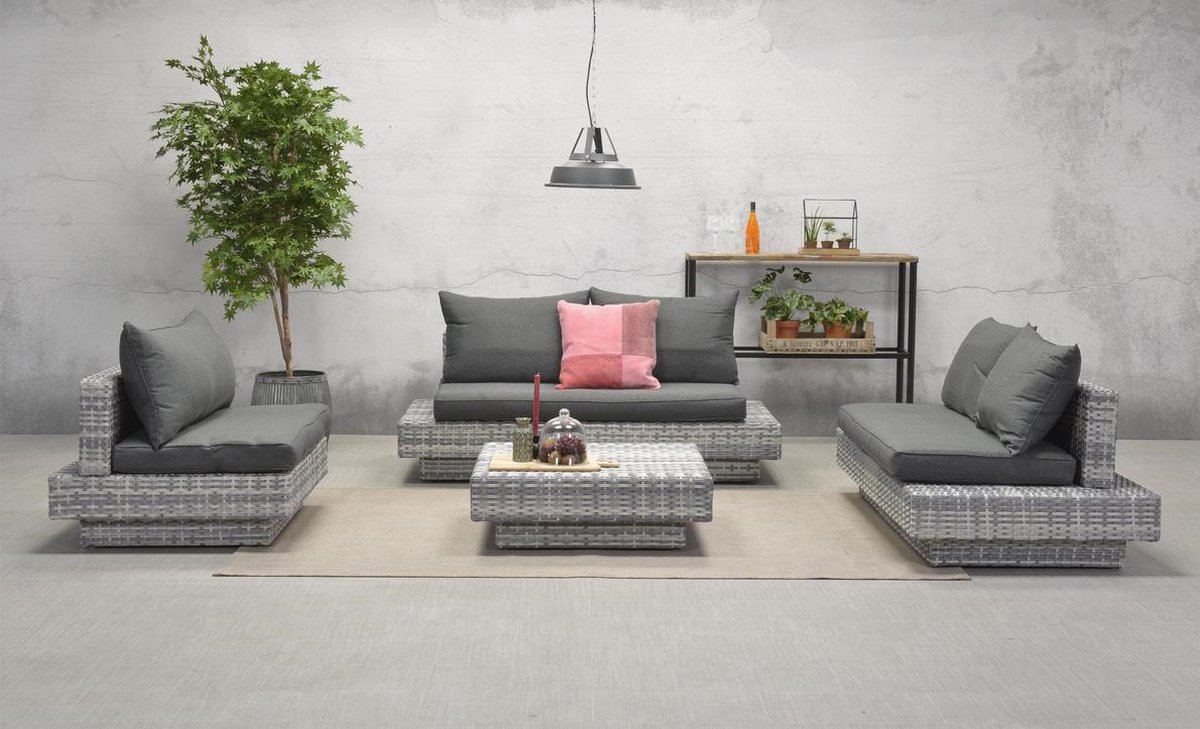 Garden Impressions Hangende heater retro 43 cm donker grijs - Zwart