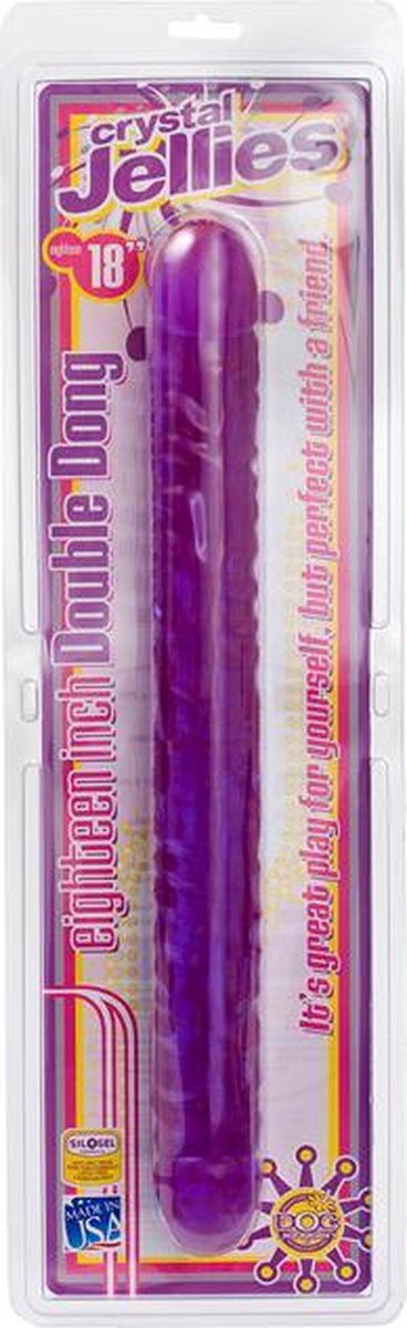 Crystal Jellies Double Dong - - Paars