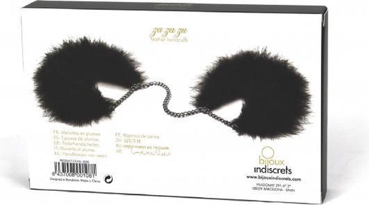 Bijoux Indiscrets Za Za Zu Handboeien - Zwart