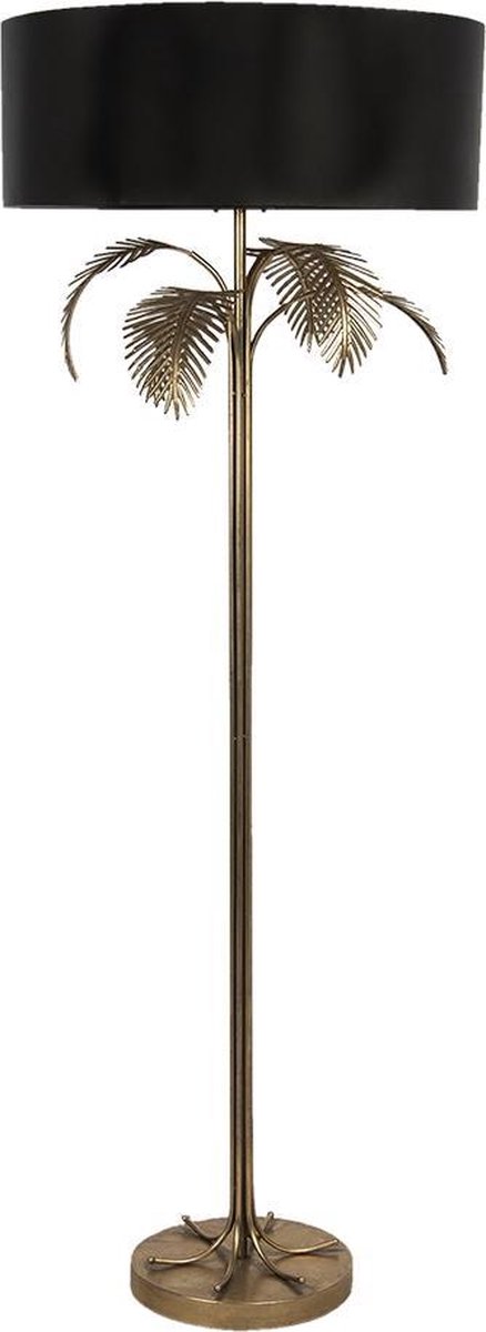 Clayre & Eef Vloerlamp - Ø 60*165 cm - multi - ijzer - rechthoek - - 5LMP635 - Goud