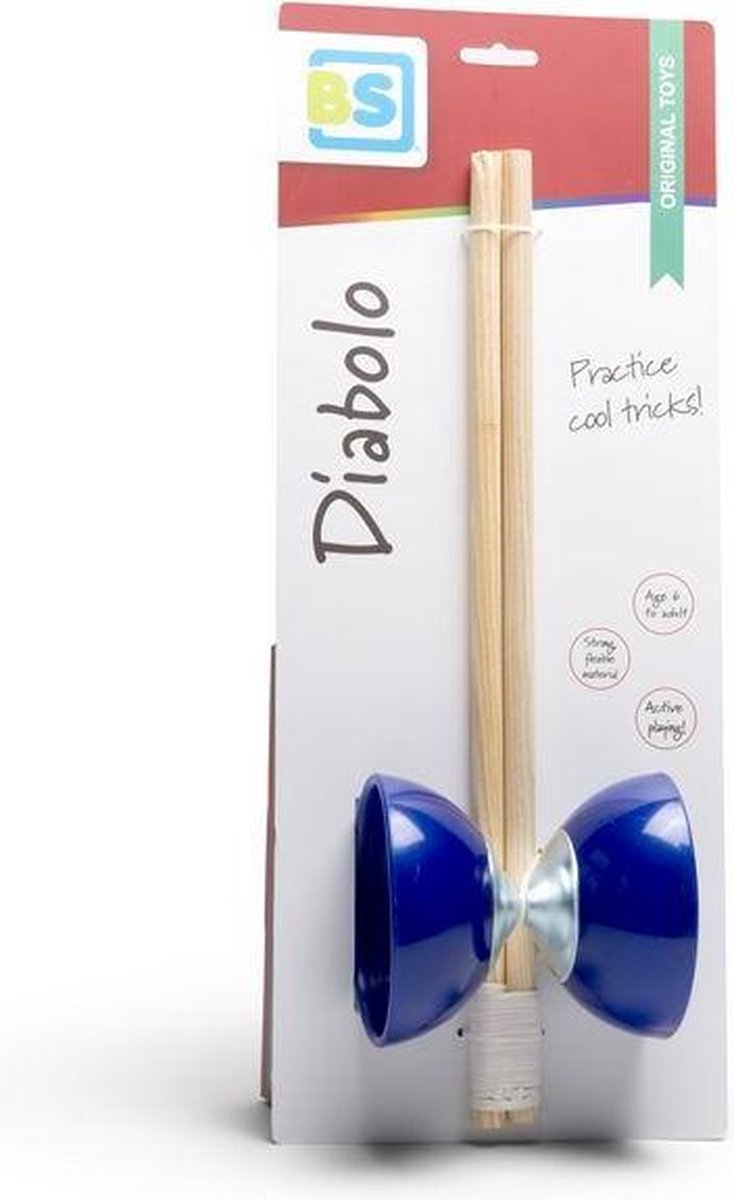 BS Toys diabolo 10 cm donker - Blauw