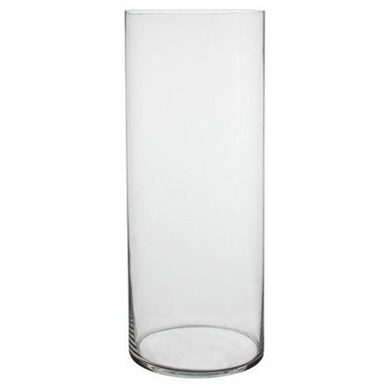 Mica Decorations Cilinder vaas glas 70 cm - Cilindervormige vazen van glas - Bloemenvazen