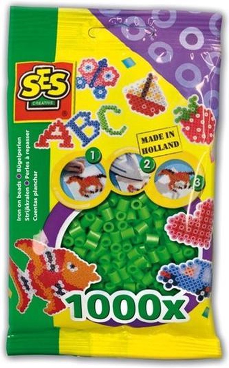 SES Beedz Strijkkralen 1000 stuks - Groen