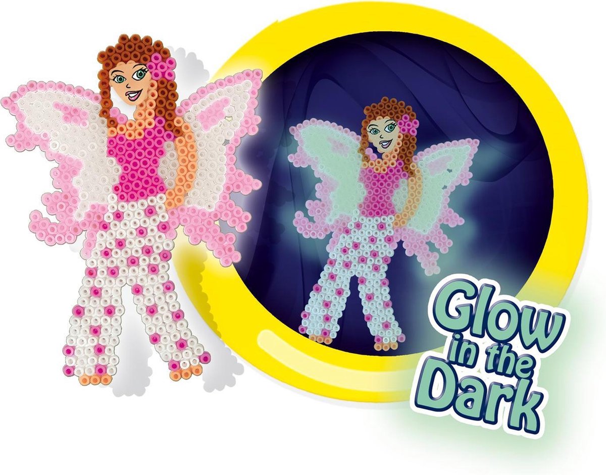 SES Beedz Strijkkralen Glow in the Dark 1000 stuks - Groen