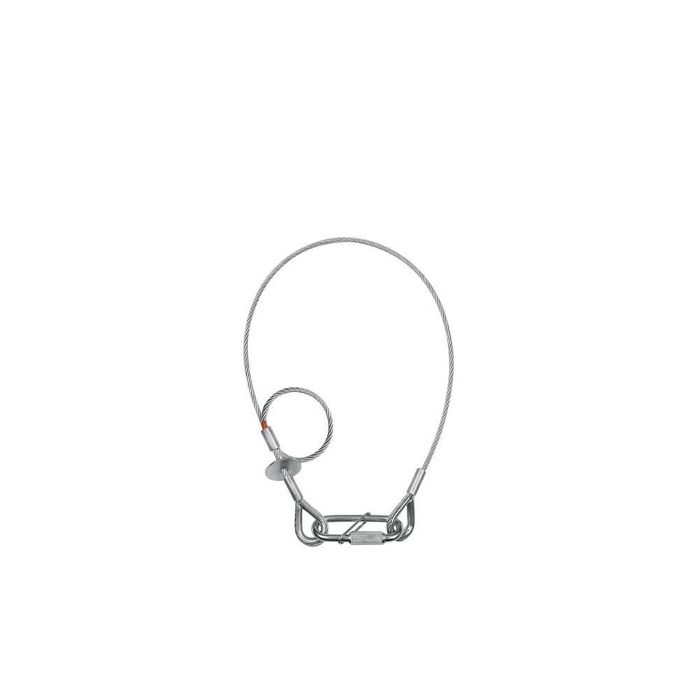 Showtec Saveking 4mm 0.6m safetykabel met rem 40 kg neutraal