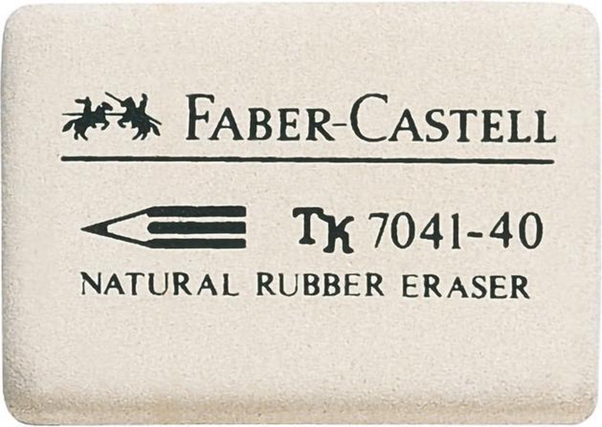 Faber Castell gum Faber-Castell 7041-40 natuurrubber - Wit