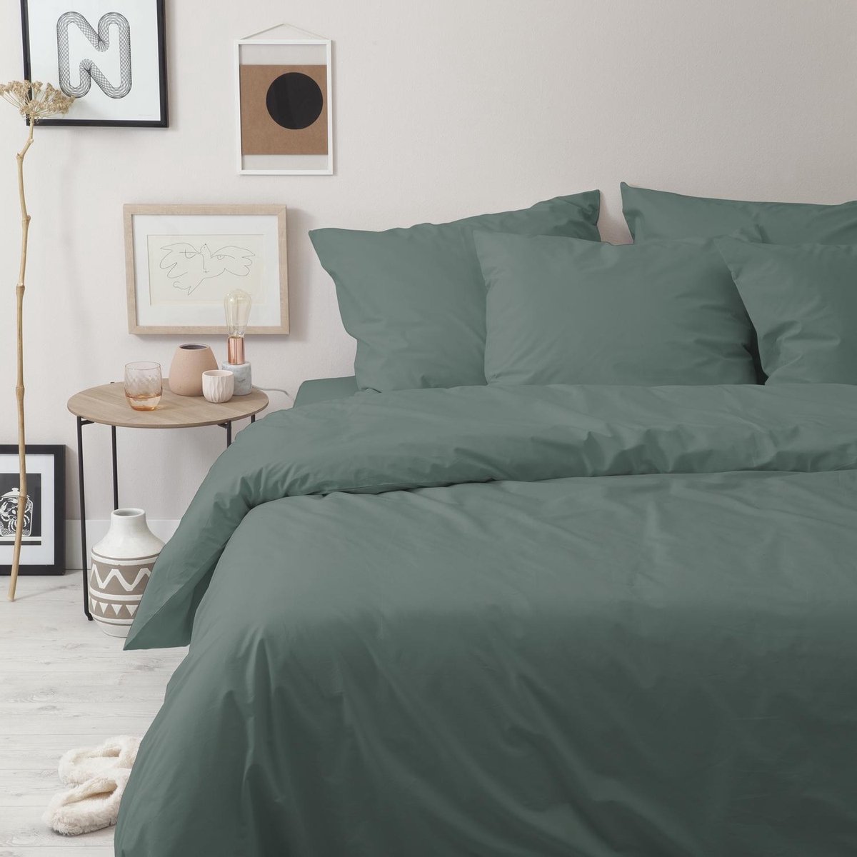 Cinderella Dekbedovertrekset Katoen Weekend - green - Groen