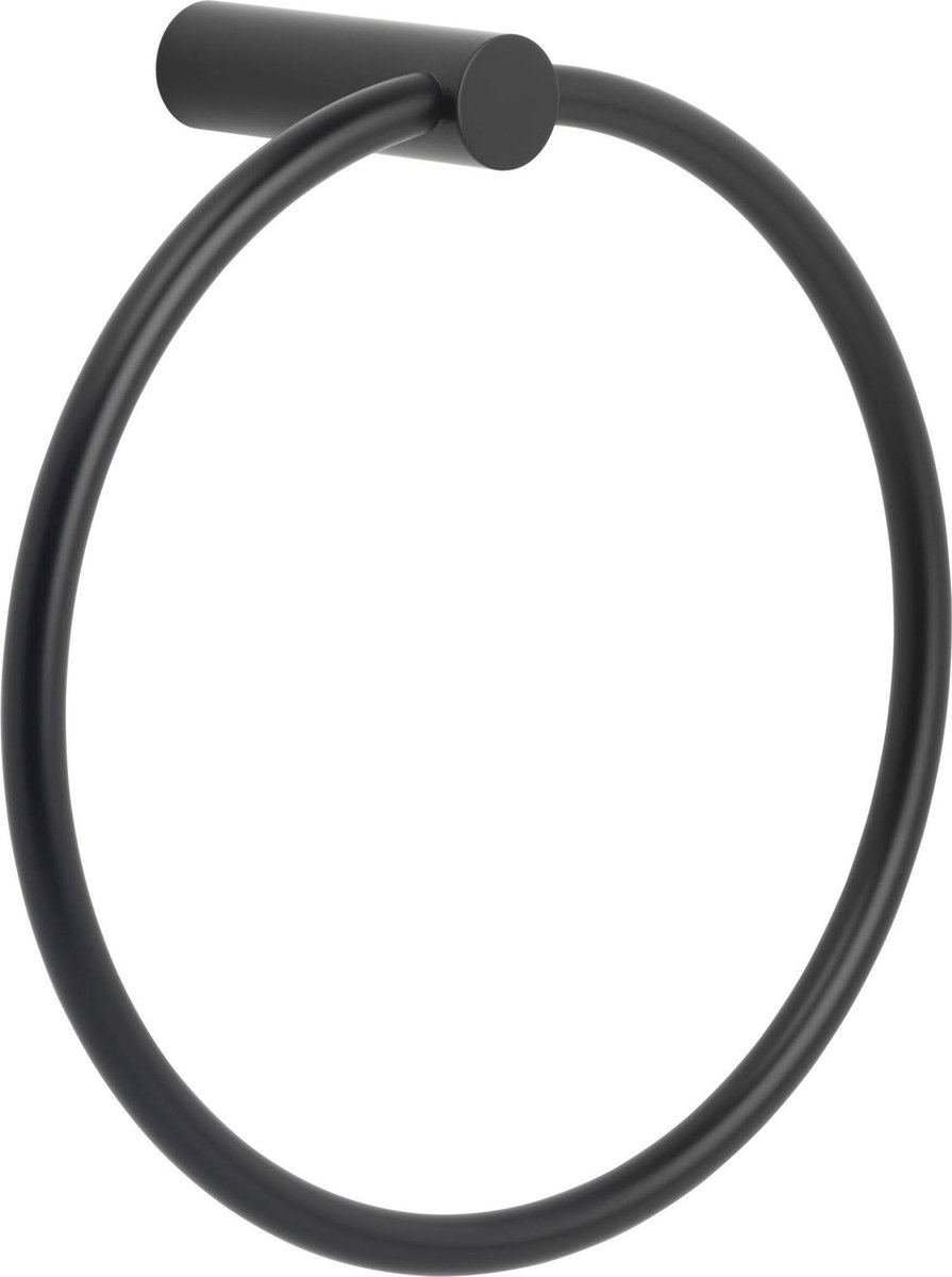 Saqu Black Handdoekring 15,6x6x16,1 cm mat zwart