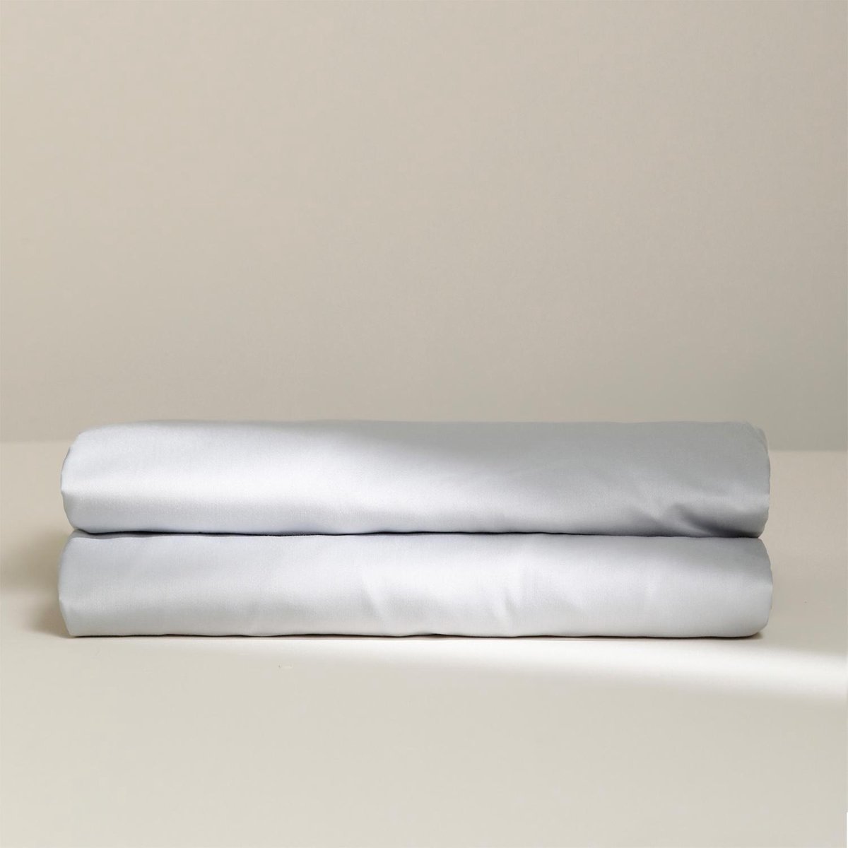 Damai Topper Hoeslaken Biologisch Katoen Satijn - light grey - Grijs