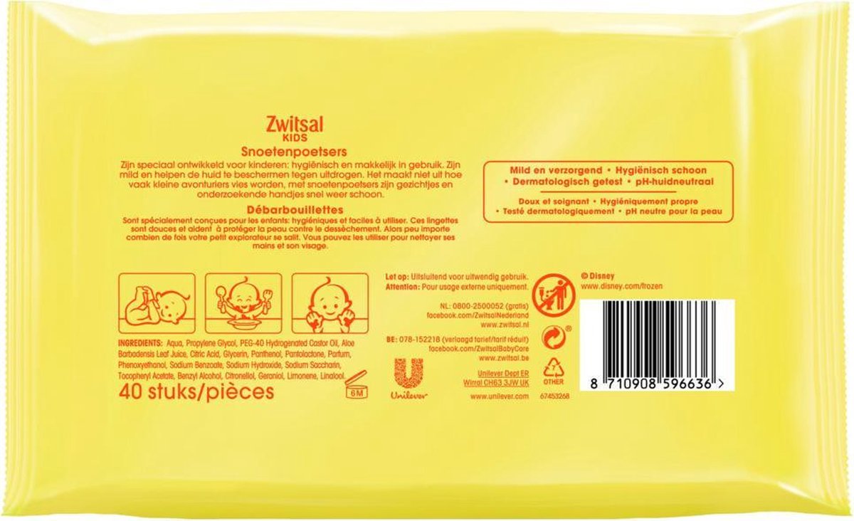 Zwitsal Kids Snoetenpoetser - 40 stuks