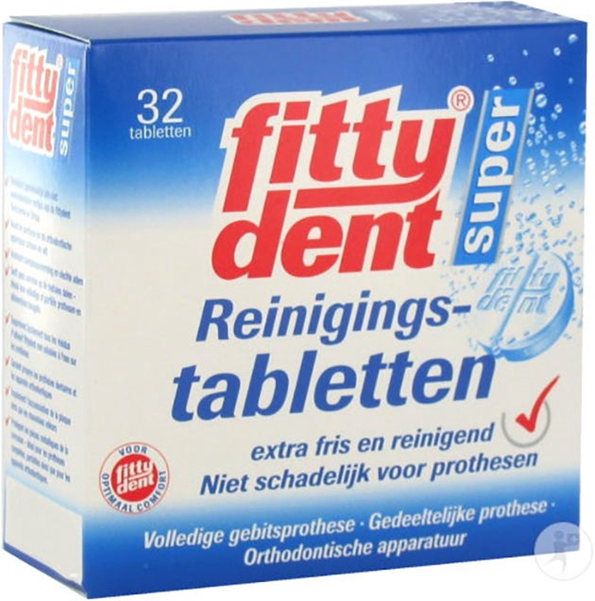 Fittydent Super Reinigings Tabletten 32stuks