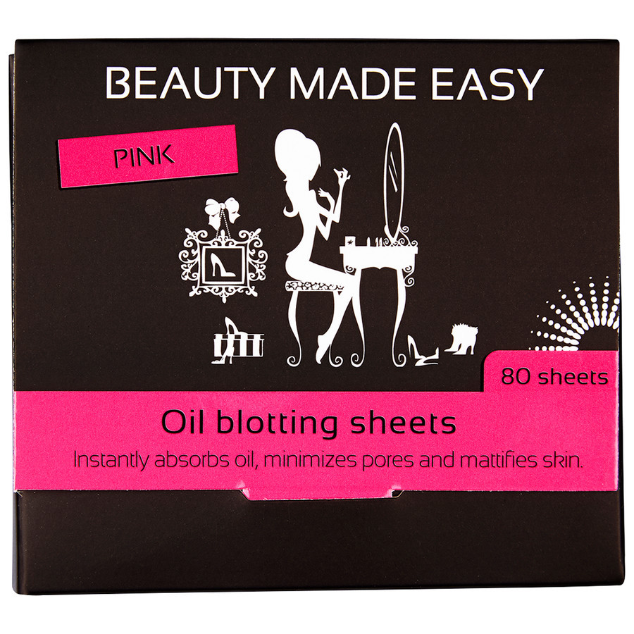 Beauty Made Easy Oil Blotting Pink 80stuks