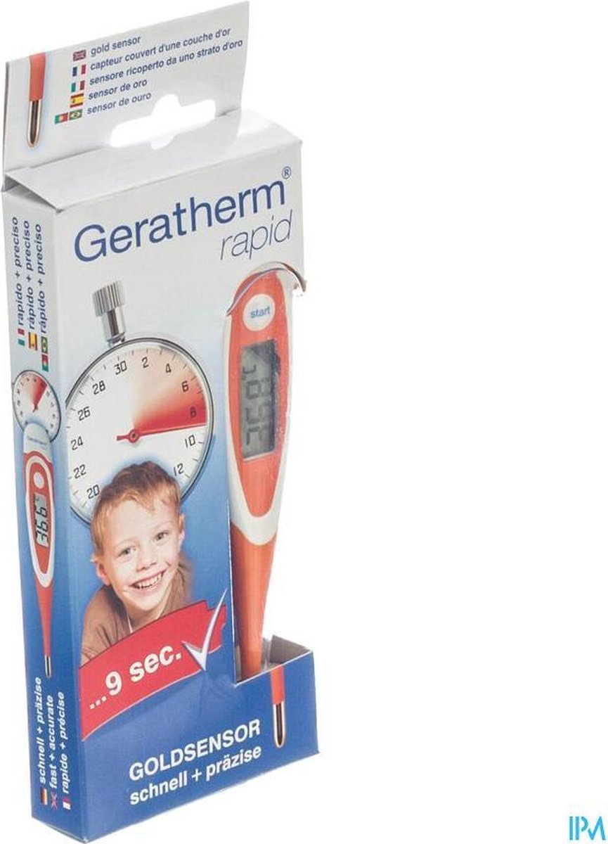 Geratherm Thermometer Rapid - Oranje
