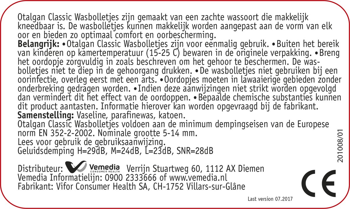 Otalgan Wasbolletjes Classic