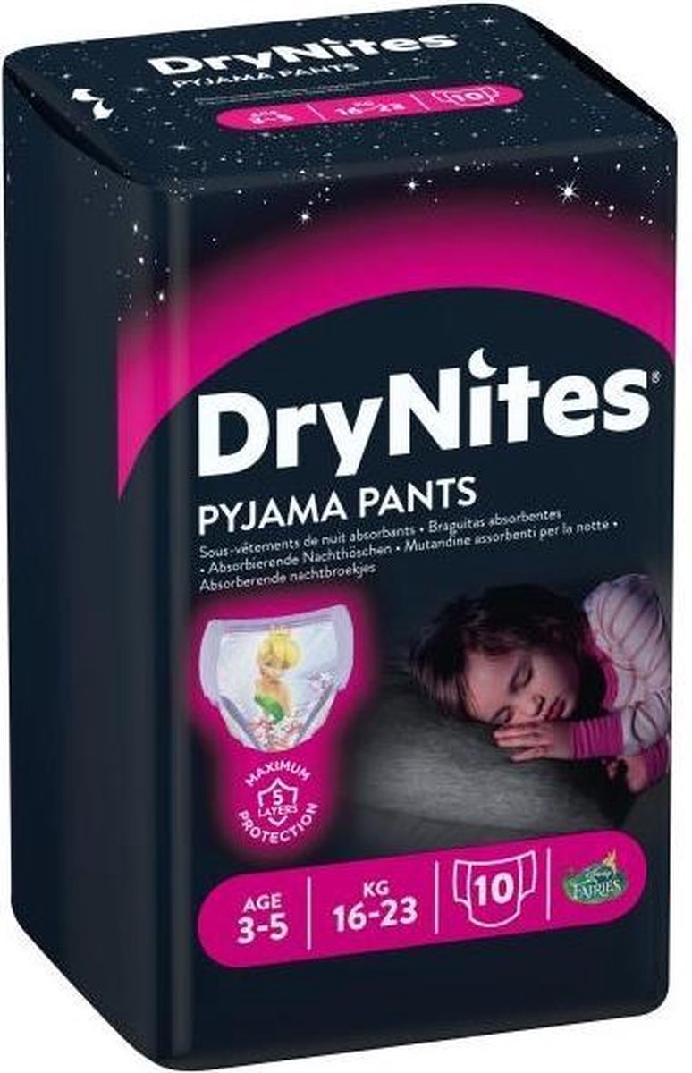 Huggies Drynites Girl Sm 3-5 jaar 10-Luiers