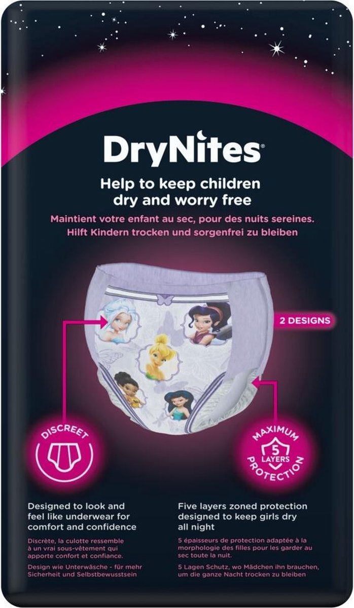 Huggies Drynites Girl Sm 3-5 jaar 10-Luiers