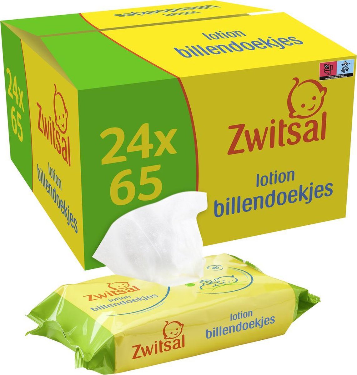 Zwitsal Billendoekjes Babydoekjes Lotion Voordeelverpakking - 1560 Stuks