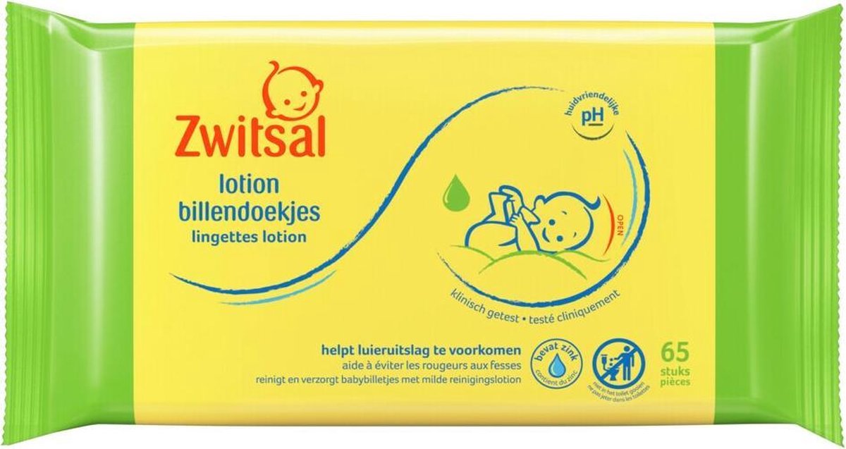 Zwitsal Billendoekjes Babydoekjes Lotion Voordeelverpakking - 1560 Stuks