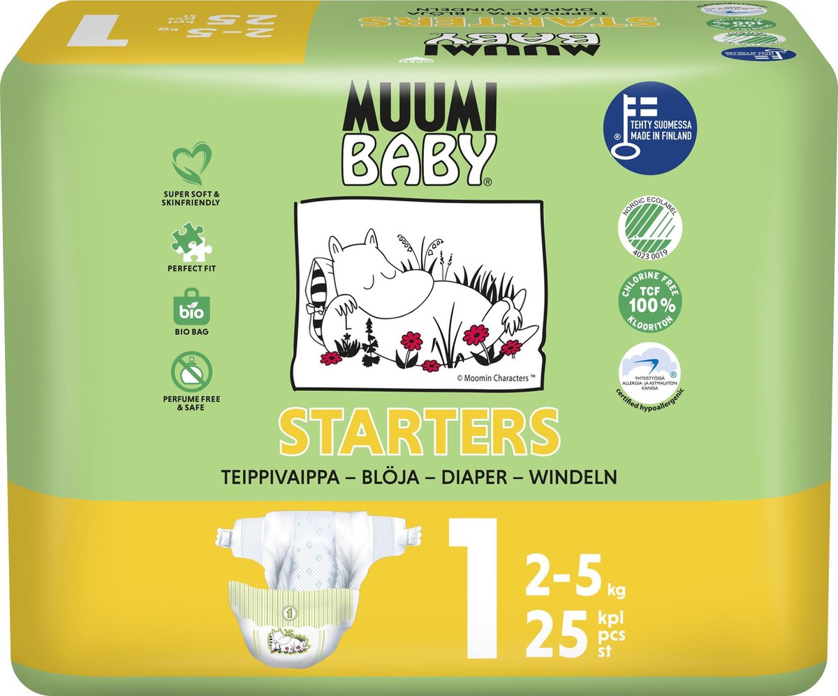 Muumi Eco Newborn 25-Luiers