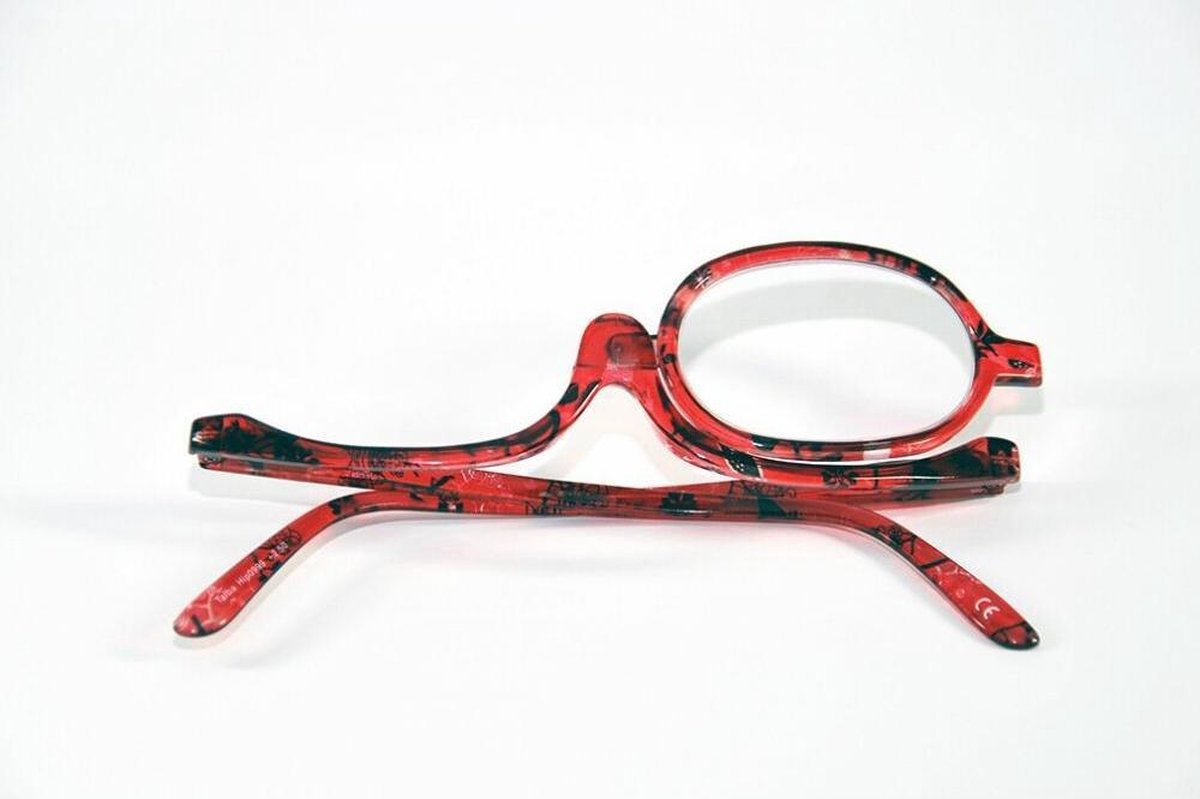 Melleson Optics Make Up Bril 3.00 - Rood