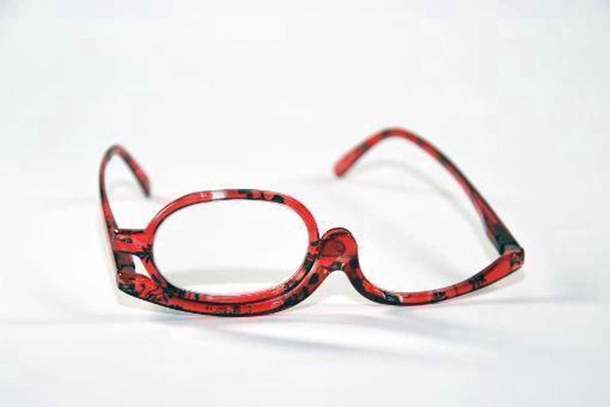 Melleson Optics Make Up Bril 4.00 - Rood