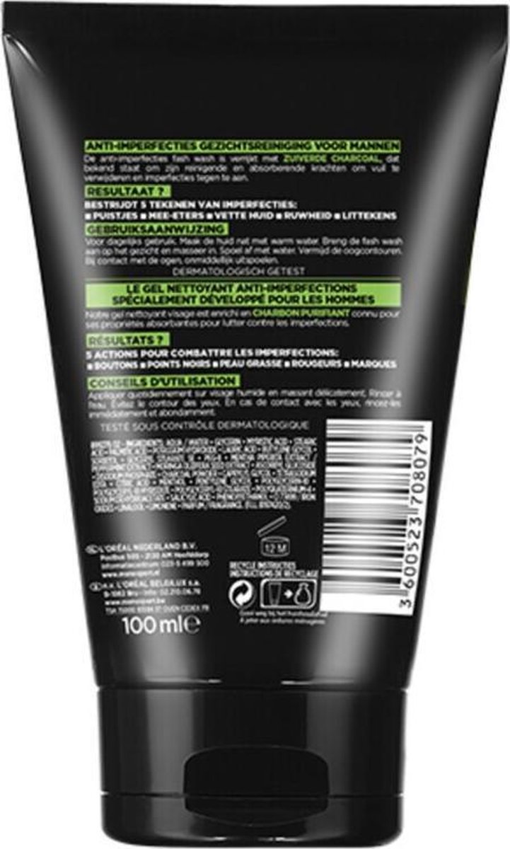 L´Oréal Paris Loreal Paris Men Expert Pure Charcoal Wash 100ml
