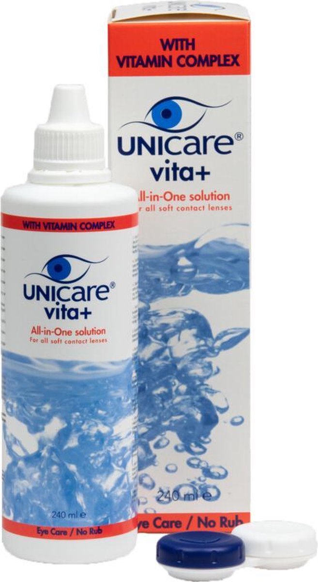 Unicare Lenzenvloeistof Vita Alles-in-een Voor Zachte Lenzen Met Dexpanthenol