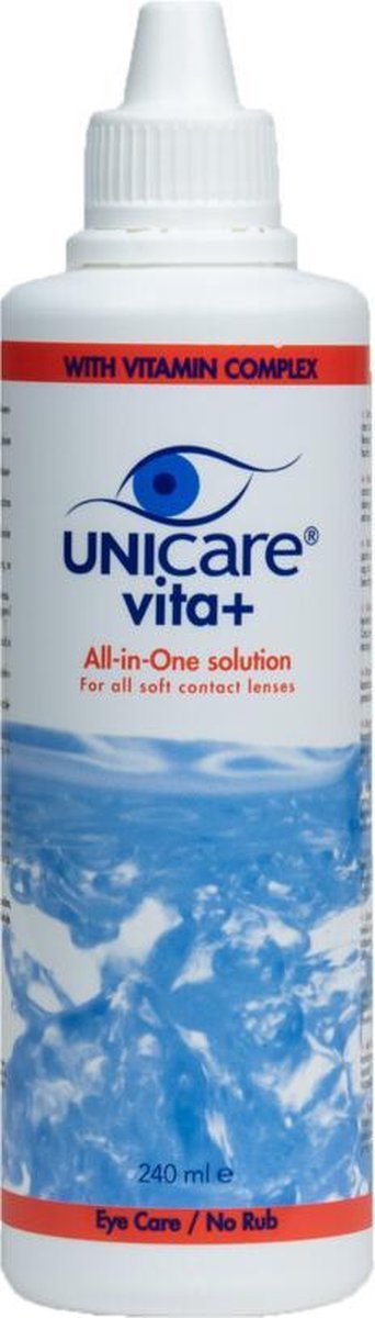 Unicare Lenzenvloeistof Vita Alles-in-een Voor Zachte Lenzen Met Dexpanthenol