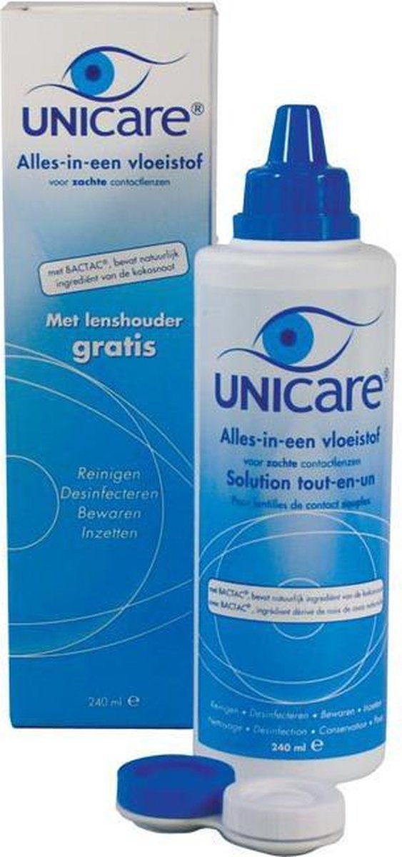Unicare Lenzenvloeistof Vita Alles-in-een Voor Zachte Lenzen Met Dexpanthenol