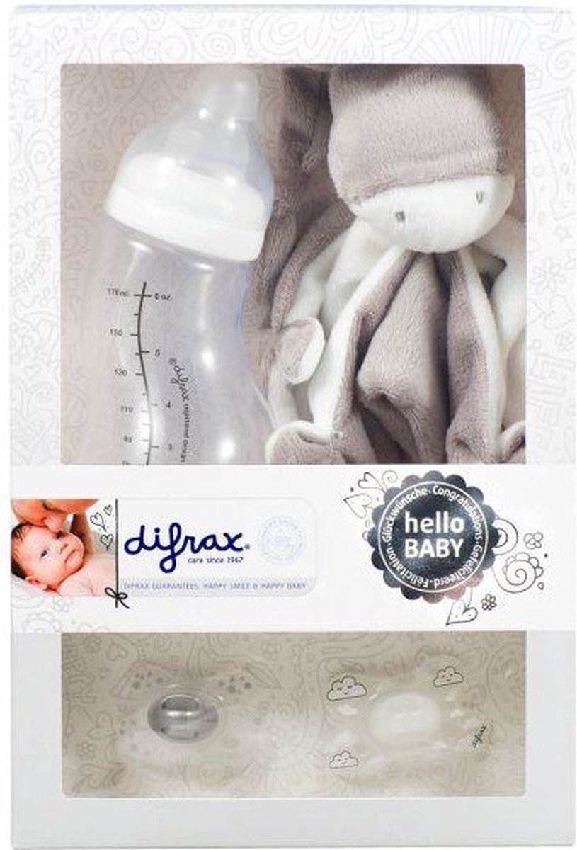 Difrax Cadeauset Hello Baby Per Stuk - Wit