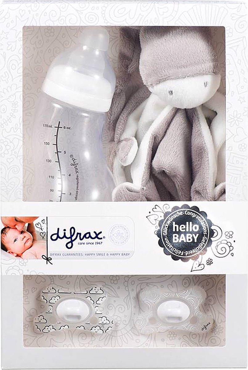Difrax Cadeauset Hello Baby Per Stuk - Wit