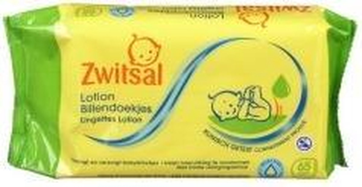 Zwitsal Billendoekjes Babydoekjes Lotion - 65 Stuks