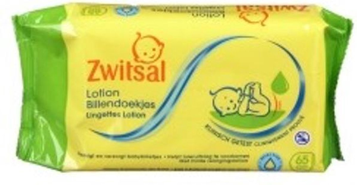 Zwitsal Billendoekjes Babydoekjes Lotion - 65 Stuks