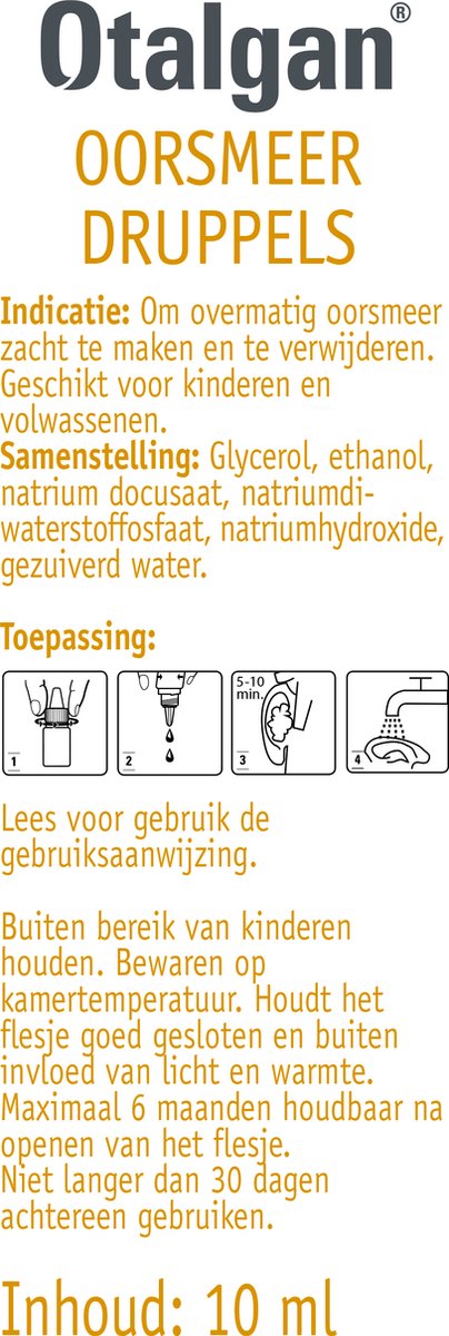Otalgan Oorsmeer Druppels