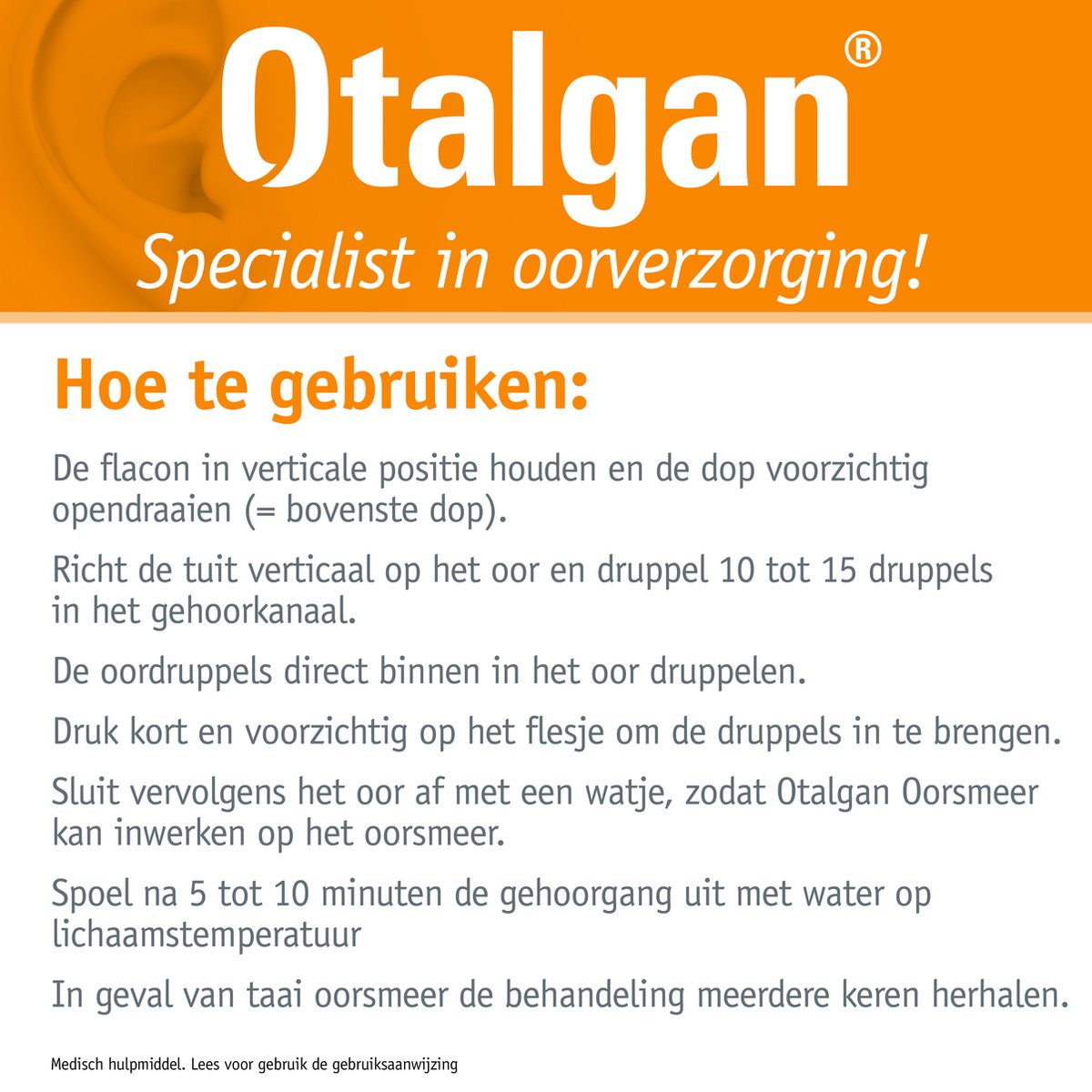Otalgan Oorsmeer Druppels