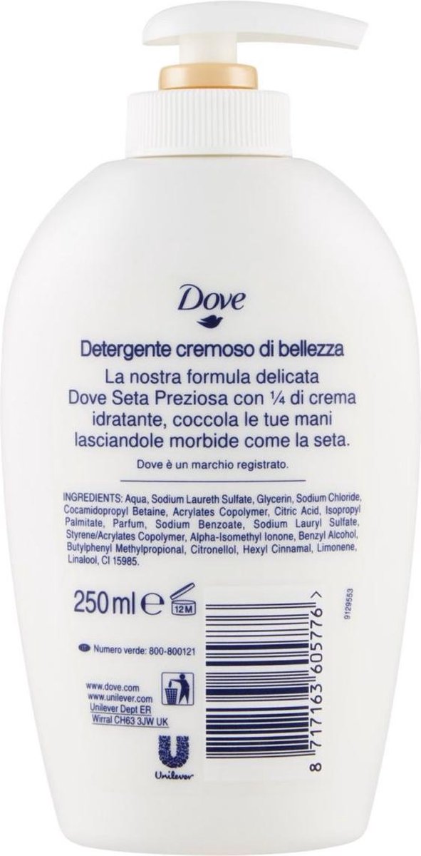 Dove Zeep Pomp Silk 250ml