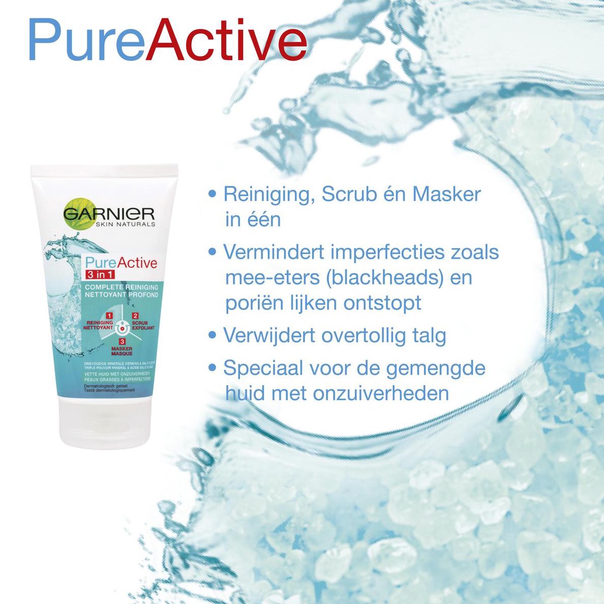 Garnier Skin Naturals Pure Active 3in1 150ml