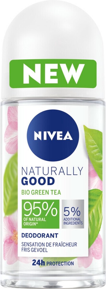 Nivea Deodorant Roller Naturally Good Green Tea 50ml