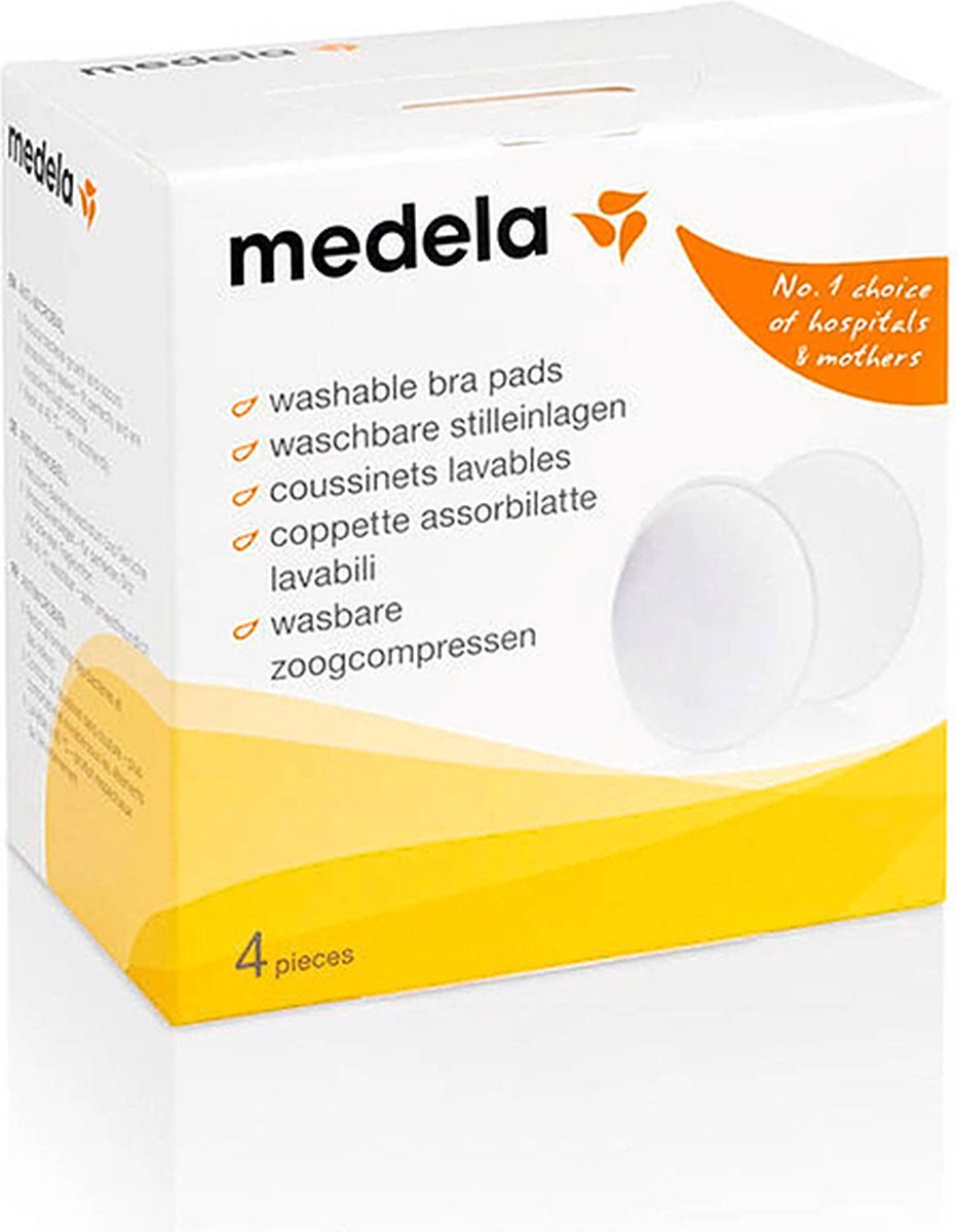 Medela Wasbare Zoogcompressen 4stuks