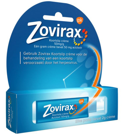 Zovirax Creme Koortslip Pomp