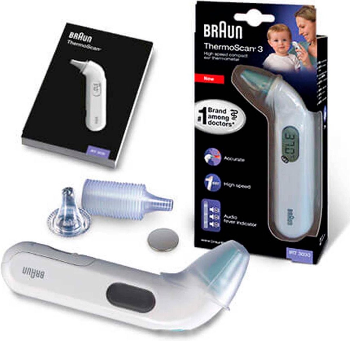 Braun Oorthermometer IRT3030 - Grijs