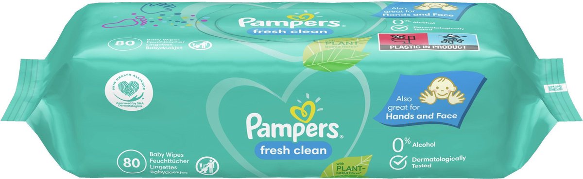 Pampers Billendoekjes Babydoekjes Fresh Clean Voordeelverpakking - 1200 Stuks