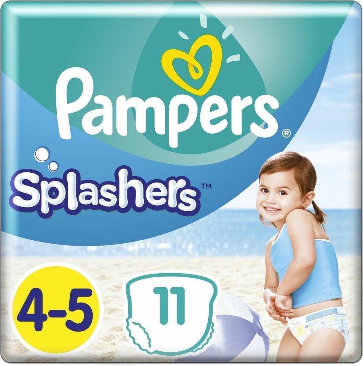 Pampers Splashers Maat 4-5 9-15kg Carrypack Luiers 11-Luiers