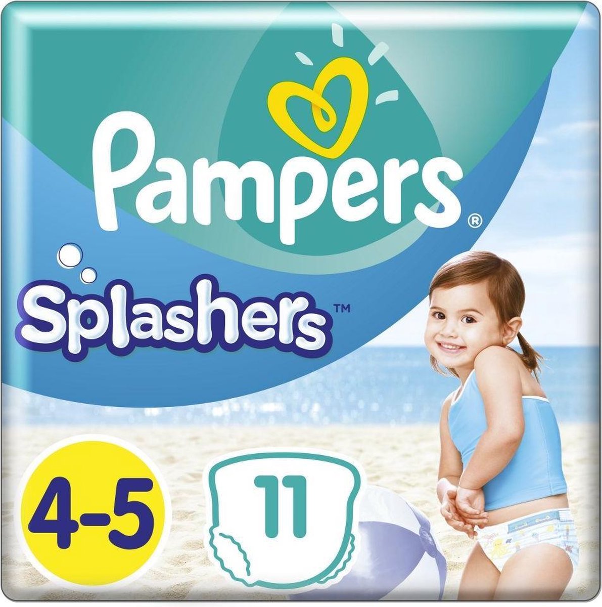 Pampers Splashers Maat 4-5 9-15kg Carrypack Luiers 33-luiers Voordeelverpakking