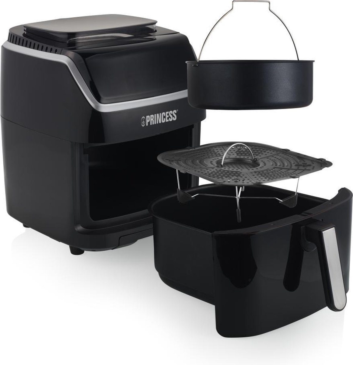 Princess 182080 Steam Aerofryer - Zwart