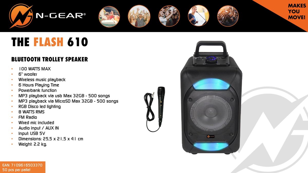 N-Gear The Flash 610 - Zwart